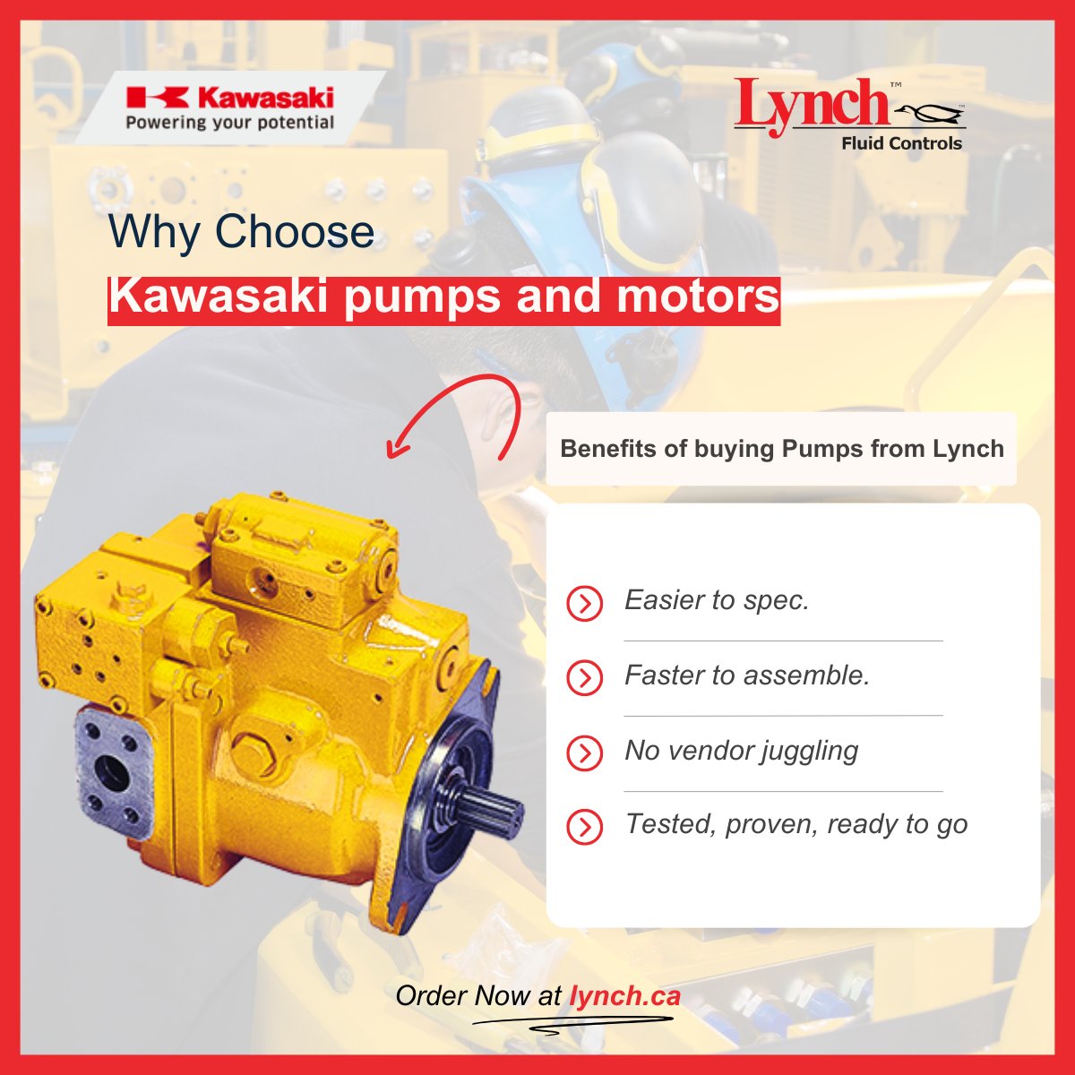 When your mobile equipment demands top-tier performance and reliability, <a href="/KawasakiUSA/">Kawasaki USA</a> hydraulic pumps provide the solution: lynch.ca/products.php#p…

We maintain a reliable inventory of Kawasaki pumps. Contact us at Sales@lynch.ca

#Kawasaki #HydraulicPumps #HeavyEquipment