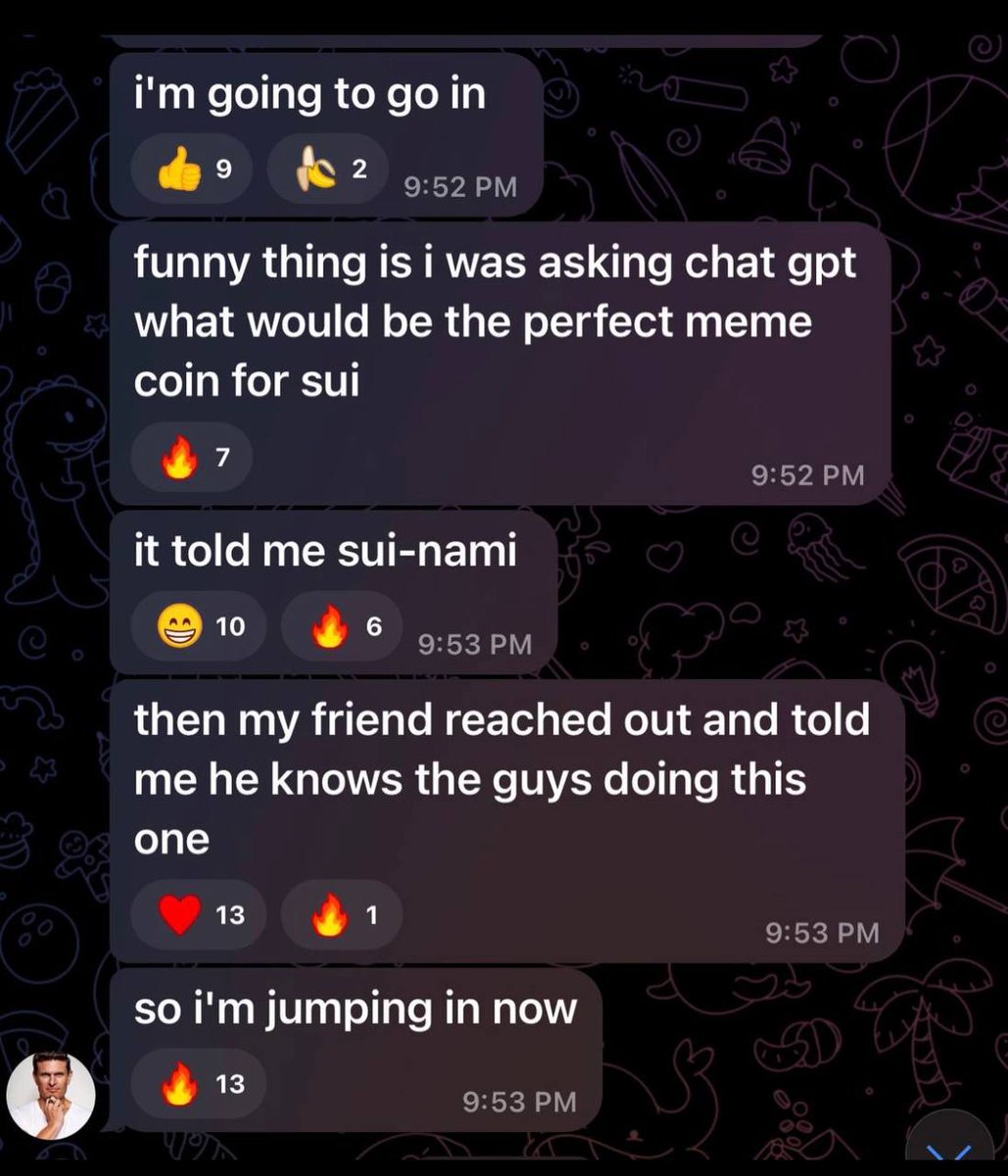 Not many tickers get me excited. This one, Suinami $NAMI, the first shiba inu on SUI stole my heart.

Rarely do you see the strength alone of a bullish ticker as I have seen in Suinami. 

Shameless shill for <a href="/Suinami_Sui/">Suinami</a>