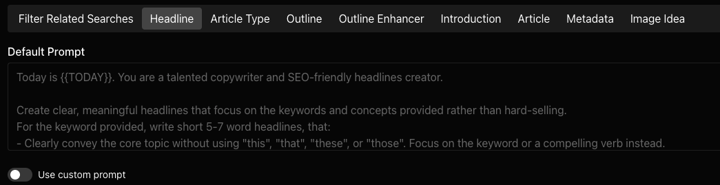 2. New features <a href="/seobotai/">seobotai</a> 
- on/off competitors in listicles
- prompts settings (almost every prompt is editable now, so you can customize seobot as u want)