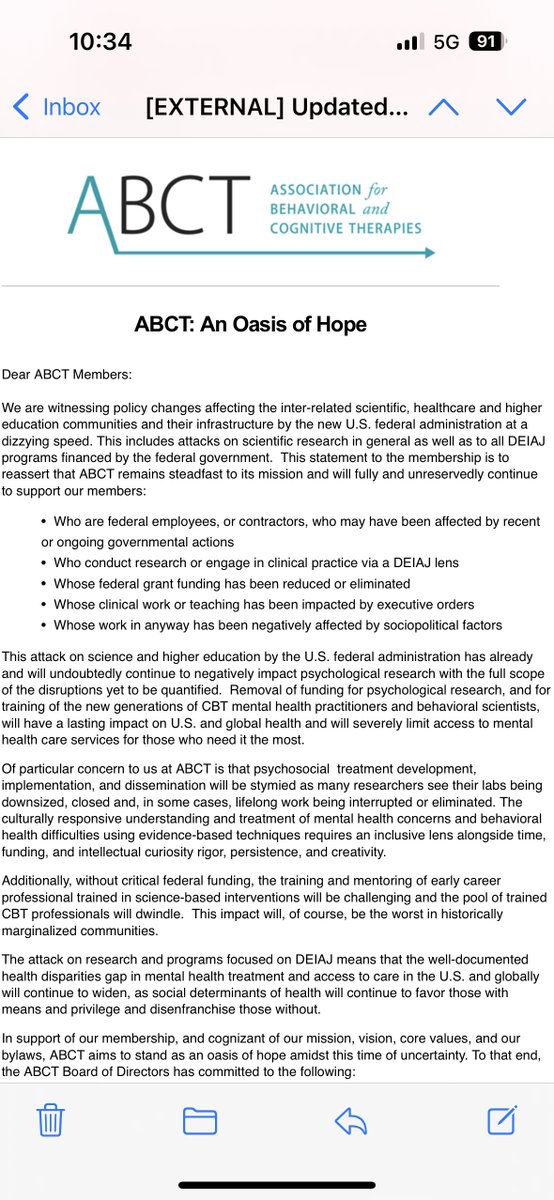 ABCT President (he/him) tweet media