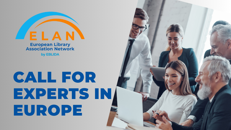 📌EBLIDA invites applications for five ELAN (European Library Associations Network) Expert Groups (2025–2028), each focused on key areas such as advocacy, public engagement, sustainability, cultural diplomacy, and digital transformation.
🔗Apply now: tinyurl.com/3z6hfr67