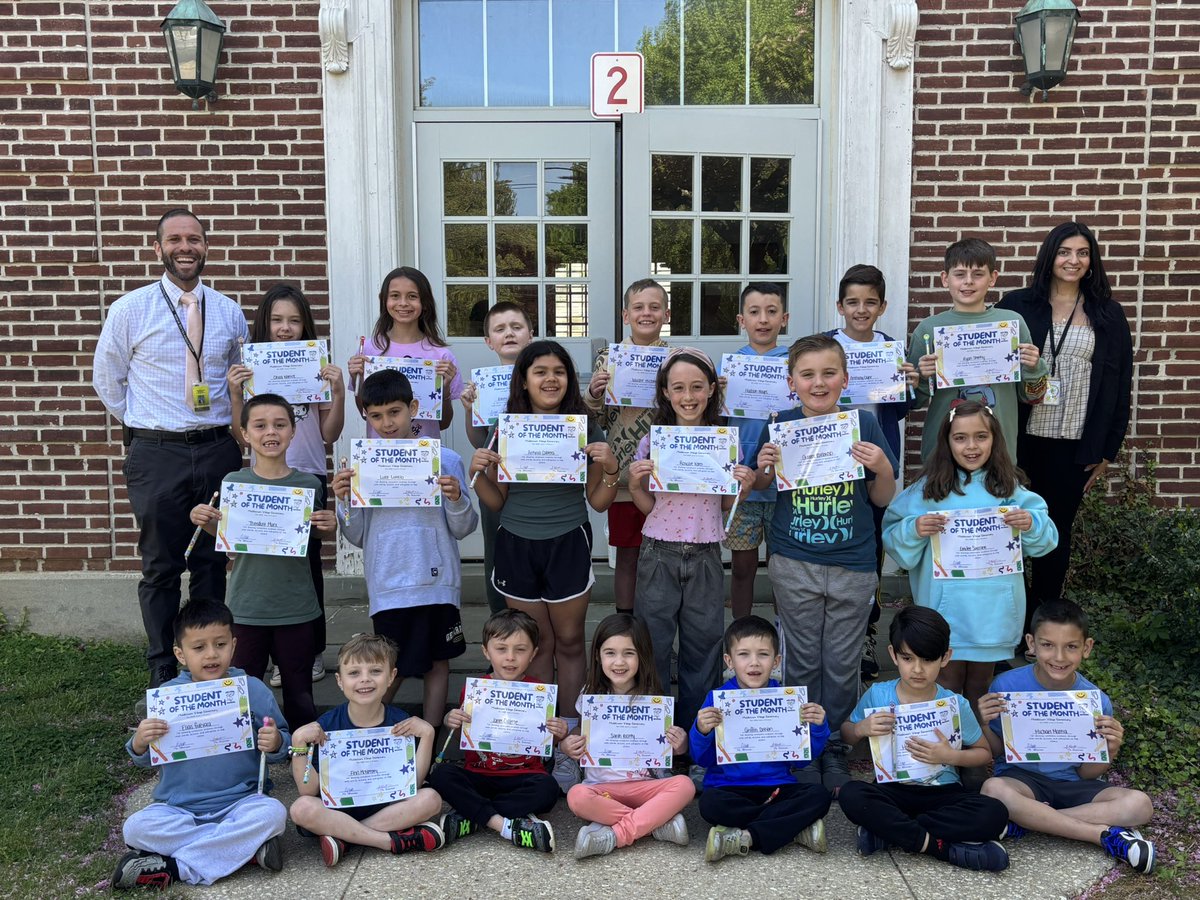 Congratulations to the Middletown Village Students of the Month for the month of April! These students were recognized for exemplifying the value of #Kindness! #MTPSPride #MVSGriffins
