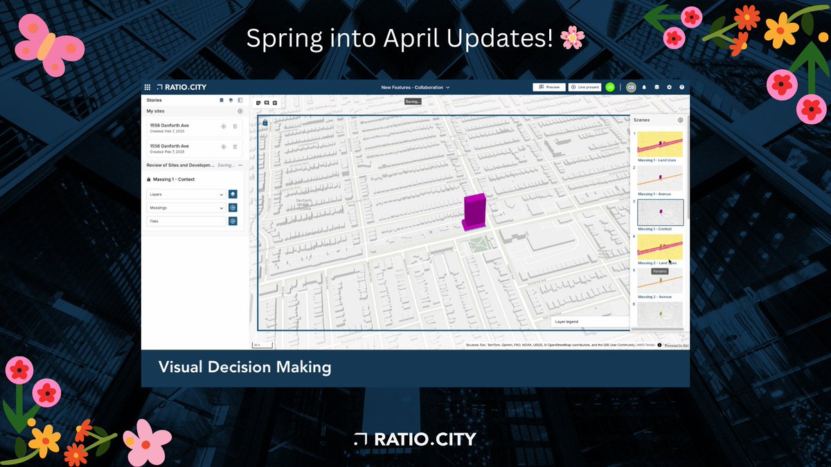 Our latest update is out.

We’re launching a new way to present planning insights (Stories), automating more frequent data refreshes, and making it easier for teams to collaborate.

Catch up here → bit.ly/3ER7gf5

#urbanplanning #housing #realestate #cityplanning #cre