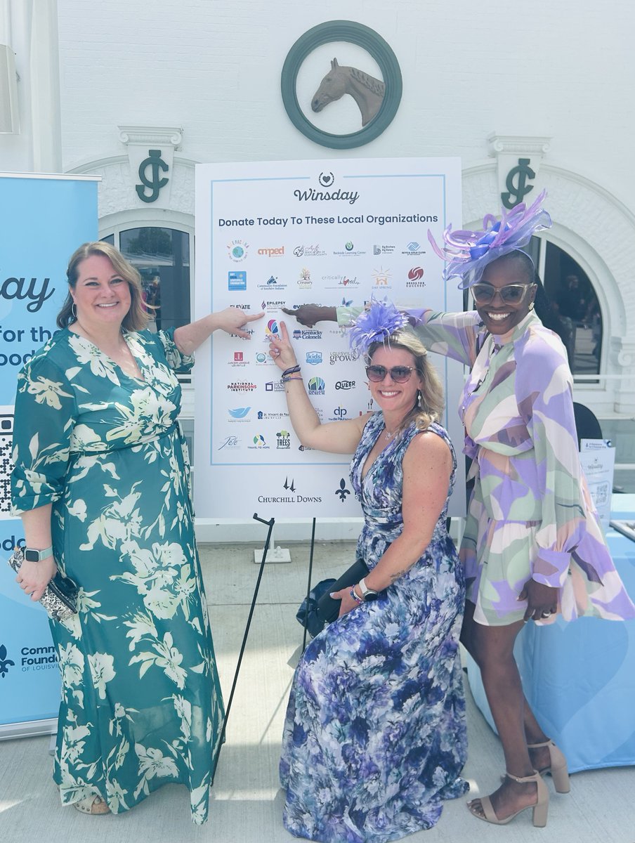 efkentuckiana's tweet photo. The first "WinsDay" at Churchill Downs was a beautiful day celebrating 50 local non-profits. Thank you @cflouisville and @churchilldowns for putting a spotlight on the incredible work being done in our community! 💜#winsday #efkentuckiana #derby #epilepsyawareness https://t.co/Y0ry5F4wAT