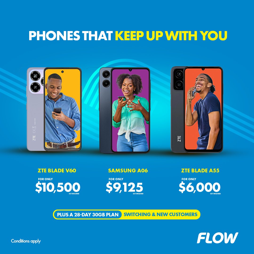 Upgrade your mobile experience with the latest smartphone starting at just $6,000 including GCT! Each purchase comes with a 28-day Prepaid plan to keep you connected to what matters most.