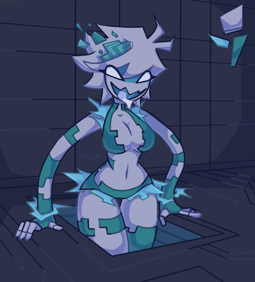 sillyoose's tweet image. fanart i made for @NY_Sagittarius 's character some time ago (sry for tag)