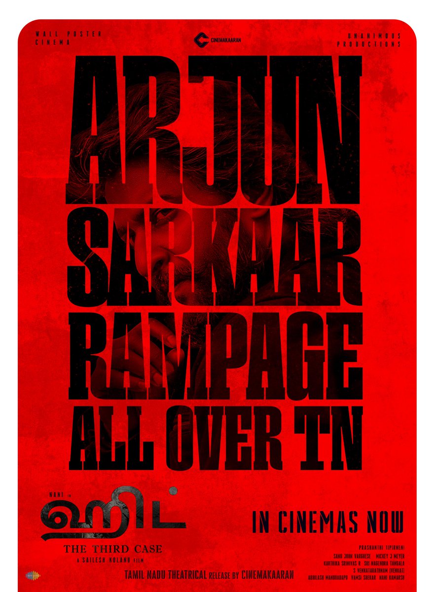Cinemakaaran (@cinemakaaranoff) on Twitter photo TN is firing with Arjun Sarkaar's RAMPAGE 🔥
TN release by <a href="/Cinemakaaranoff/">Cinemakaaran</a>, book your tickets now! ❤🔥
#SarkaarsBoxOfficeMayhem #AbkiBaarArjunSarkaar
Natural Star <a href="/NameisNani/">Nani</a> <a href="/KolanuSailesh/">Sailesh Kolanu</a> <a href="/SrinidhiShetty7/">Srinidhi Shetty</a> TN is firing with Arjun Sarkaar's RAMPAGE 🔥
TN release by <a href="/Cinemakaaranoff/">Cinemakaaran</a>, book your tickets now! ❤🔥
#SarkaarsBoxOfficeMayhem #AbkiBaarArjunSarkaar
Natural Star <a href="/NameisNani/">Nani</a> <a href="/KolanuSailesh/">Sailesh Kolanu</a> <a href="/SrinidhiShetty7/">Srinidhi Shetty</a>