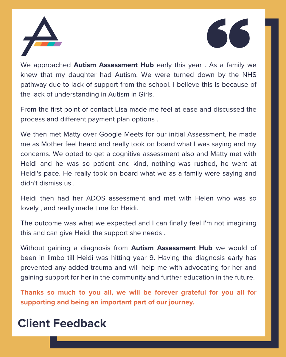 Autism and ADHD Assessment Hub tweet media