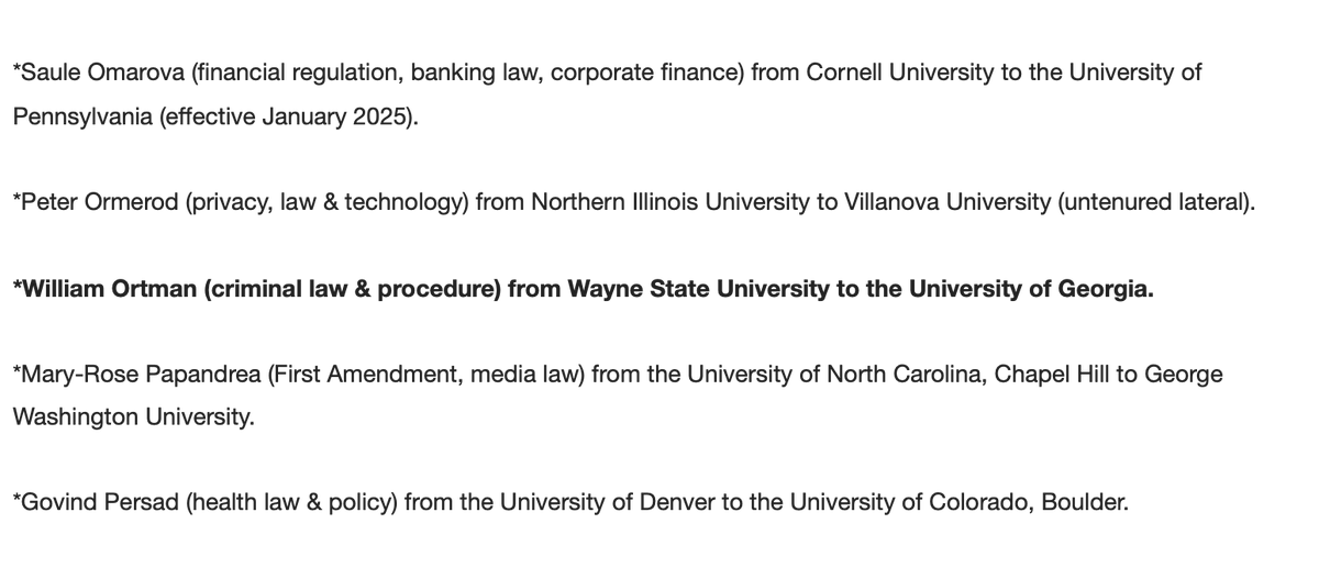Dan Epps (@danepps) on Twitter photo Congrats to my good friend and coauthor <a href="/WillSOrtman/">William Ortman</a> on his move to <a href="/UGASchoolofLaw/">UGA School of Law</a>! Great move by UGA; Will is a great scholar, colleague, teacher, and institutional citizen. Congrats to my good friend and coauthor <a href="/WillSOrtman/">William Ortman</a> on his move to <a href="/UGASchoolofLaw/">UGA School of Law</a>! Great move by UGA; Will is a great scholar, colleague, teacher, and institutional citizen.