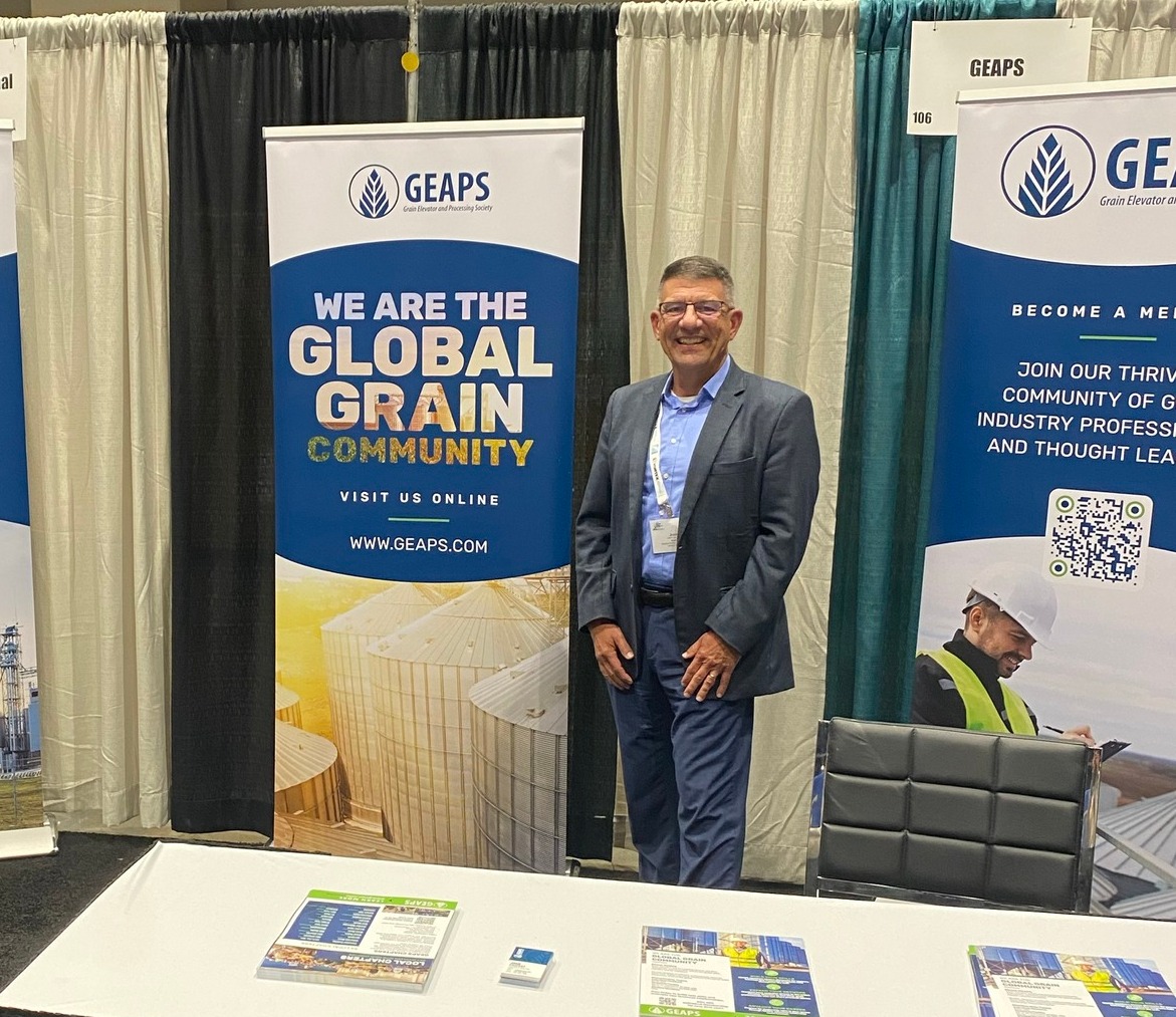 👋 GEAPS is excited to be at the 129th Annual IAOM Conference &amp; Expo this week in Oklahoma City, OK!

Stop by our booth #104 &amp; #106 and connect with John Caupert to learn how GEAPS supports the grain industry.  
📍 We look forward to seeing you at #IAOM2025!

#GEAPS