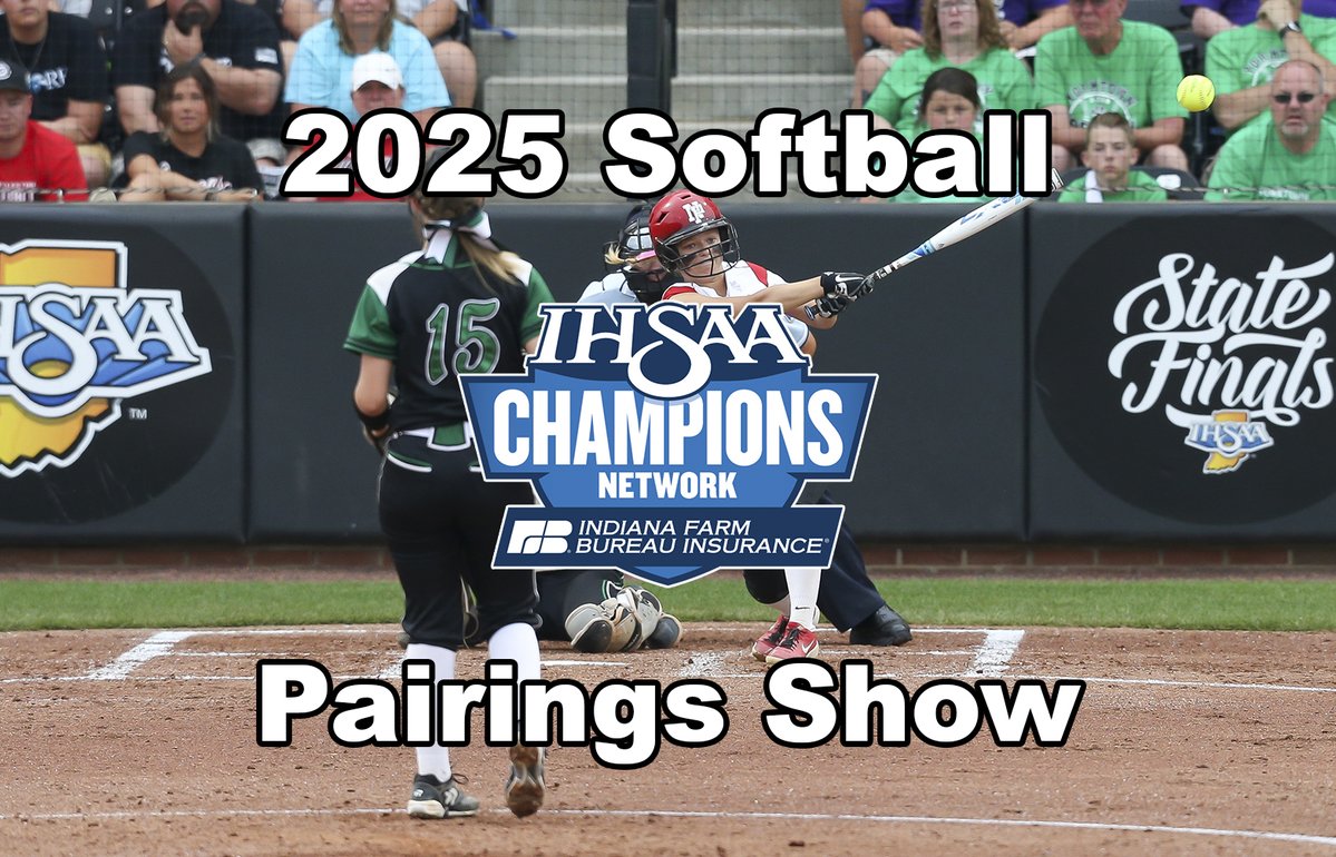 Champions Network (@ihsaatv) on Twitter photo This Sunday, May 4th, join us on IHSAAtv.org for the 2025 <a href="/IHSAA1/">IHSAA</a> Softball Pairings Show at 7pm ET/6pm CT! <a href="/KSchluRosati/">Kerrie Rosati (Schludecker)</a> <a href="/SCAIndiana/">Softball Coaches Association of Indiana</a> This Sunday, May 4th, join us on IHSAAtv.org for the 2025 <a href="/IHSAA1/">IHSAA</a> Softball Pairings Show at 7pm ET/6pm CT! <a href="/KSchluRosati/">Kerrie Rosati (Schludecker)</a> <a href="/SCAIndiana/">Softball Coaches Association of Indiana</a>