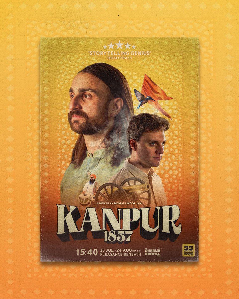 Pleasance (@thepleasance) on Twitter photo 🚨 FRINGE POSTER DROP!
Introducing the poster for our Charlie Hartill Global Majority Fund-winning show, Kanpur: 1857, designed by <a href="/Ali_Gorm/">Alice Gorman</a>. 😙🤌
Tickets available now. 🎟️ pleasance.co.uk/event/kanpur-1… 🚨 FRINGE POSTER DROP!
Introducing the poster for our Charlie Hartill Global Majority Fund-winning show, Kanpur: 1857, designed by <a href="/Ali_Gorm/">Alice Gorman</a>. 😙🤌
Tickets available now. 🎟️ pleasance.co.uk/event/kanpur-1…