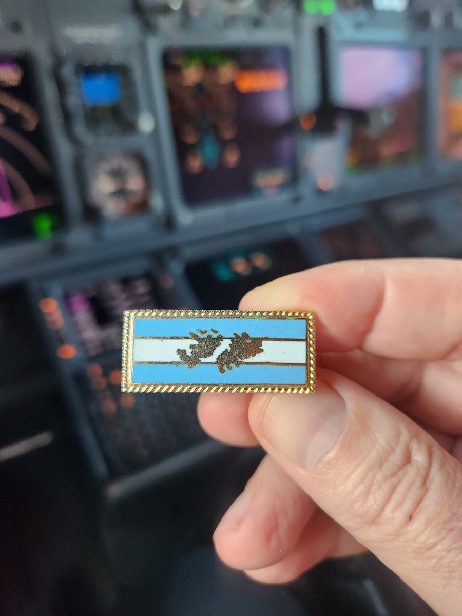 Un piloto de Malvinas, camarada y amigo de la Fuerza Aérea, me regaló su barra de Veterano de Guerra de Malvinas que se usa en los uniformes. Las Islas son doradas, lo cual indica que el oficial o suboficial participó del conflicto y estuvo en las Islas. Lo llevo conmigo siempre.