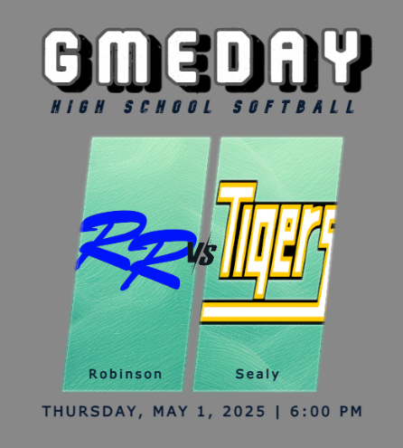 It's time for Playoff 🥎
Robinson vs. Sealyl | Thursday, May 1Th at 6pm.
Livestreams: bit.ly/4iqlBxA

<a href="/robinsonisd/">Robinson ISD</a> <a href="/risdHS/">Robinson High School</a> <a href="/cpledg/">Colette Pledger</a>