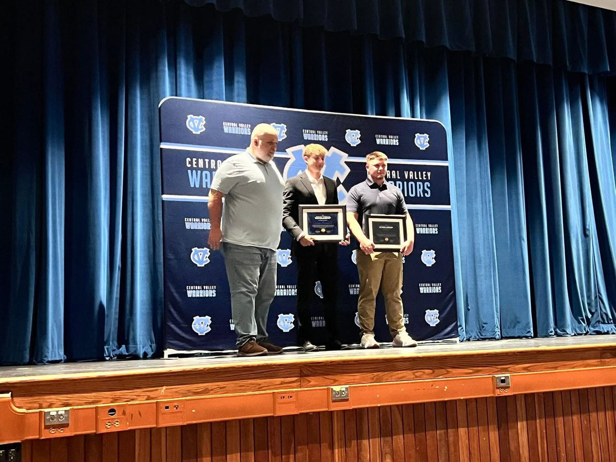 Congratulations to Michael Bendekovic and Steven Rutherford on being awarded the 2025 Central Valley Quarterback Club Scholarship!

Your hard work, both on the field and in the classroom, has truly paid off. You’ve shown what it means to be dedicated student-athletes, balancing