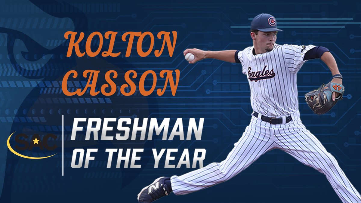 Carson-Newman Athletics (@cn_eagles) on Twitter photo ๐ผ๐๐๐ธ๐๐ผ๐๐ฏ๐ธ ๐ผ๐๐ซ๐๐๐ฏ
For the first time ever in the <a href="/SAC_Athletics/">South Atlantic Conference</a>, a player garners 2โฃ individual honors in the same season
<a href="/koltoncasson11/">Kolton Casson</a> is Freshman AND Pitcher of the Year๐๐
๐ฐ cneagles.com/x/dap4r
<a href="/CNBaseball/">Carson-Newman Baseball</a> x #TalonsUp x <a href="/divIIbaseball/">D2 Baseball</a> ๐ผ๐๐๐ธ๐๐ผ๐๐ฏ๐ธ ๐ผ๐๐ซ๐๐๐ฏ
For the first time ever in the <a href="/SAC_Athletics/">South Atlantic Conference</a>, a player garners 2โฃ individual honors in the same season
<a href="/koltoncasson11/">Kolton Casson</a> is Freshman AND Pitcher of the Year๐๐
๐ฐ cneagles.com/x/dap4r
<a href="/CNBaseball/">Carson-Newman Baseball</a> x #TalonsUp x <a href="/divIIbaseball/">D2 Baseball</a>
