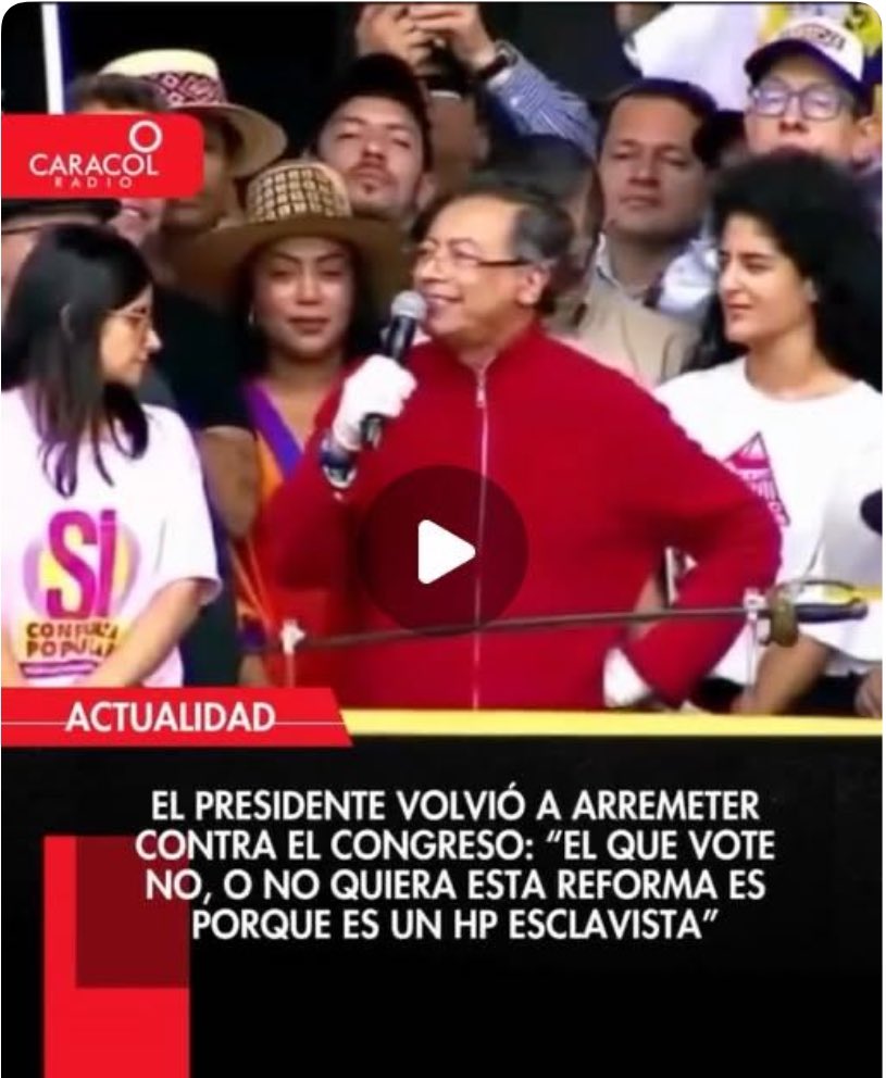 No me sorprende el discurso Del Honorable Presidente