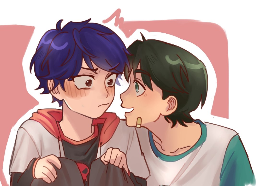 miloja_vrse's tweet photo. Este es un hc que tengo desde la primera vez que leí un fic de Bia.
De niños, Jake era tímido y Tom más atrevido. Pero al crecer, los roles se invierten, Jake se vuelve seguro, y ahora es Tom quien se pone nervioso(Jajas solo es una excusa para dibujar a Tom avergonzado)
#tomjake https://t.co/rq8Vjrrt12