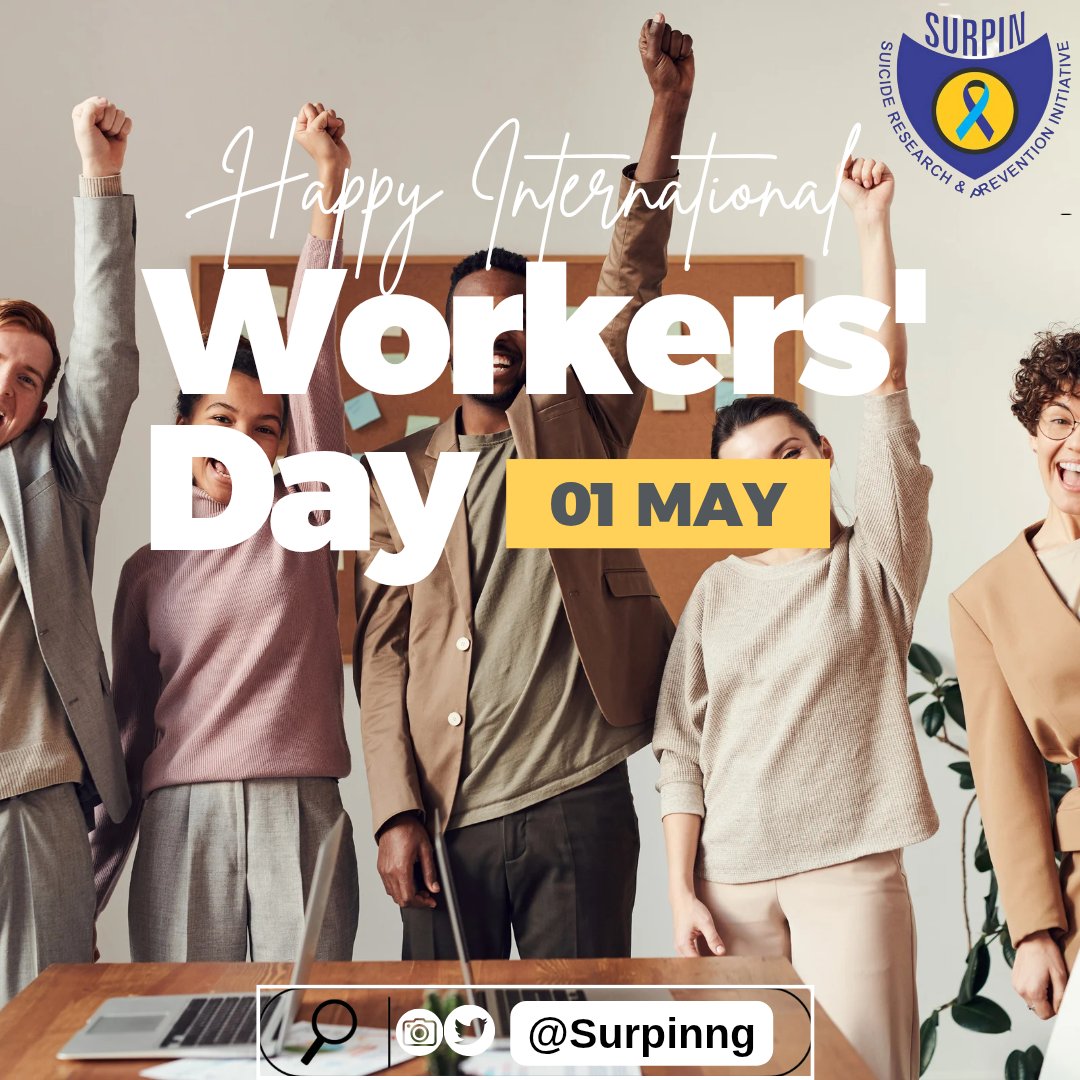 Happy Workers’ Day from SURPIN!
Today, we celebrate our dedicated mental health professionals whose compassion and commitment save lives every day. Thank you for making the world a safer, more caring place. #WorkersDay #MentalHealth #SURPIN