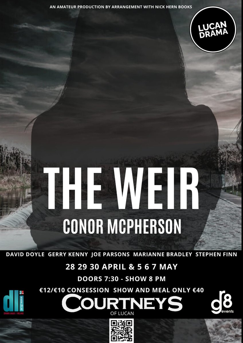GerryKinDublin's tweet photo. @hotpress 🍺 Pull up a bar stool. Listen to the tales. Feel the shivers... #TheWeir - Live in Lucan Mon-Wed next week! Why wait for Aug when you can experience this modern Irish classic now?  Book here: https://t.co/LYJWR7Wyrf #ConorMcPherson #LocalTheatre https://t.co/gVWDosgieO