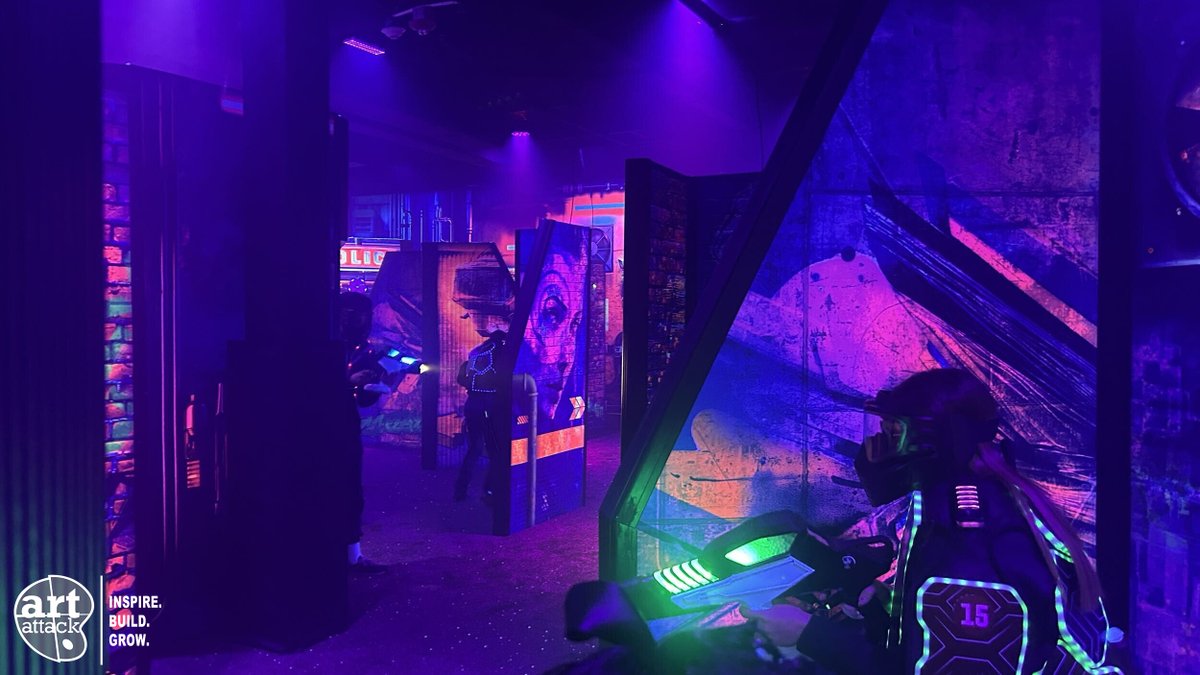 artattackfx's tweet photo. Gear up. Lock in. Let the battle begin. Whether it's laser tag, gel blaster, or foam blaster, Art Attack creates immersive arenas that turn every match into an epic adventure. Whatever your game, we build arenas that deliver the thrill! #InspireBuildGrow #GelBlasters #FEC https://t.co/9gm7P7FKYp