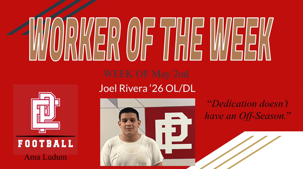 Congratulations to Joel Rivera '26 for being named our “Worker Of The Week” for the week of May 2nd. His leadership, hard work, and commitment to make those around him better has not gone unnoticed.
#RollTownies #AmaLudum
