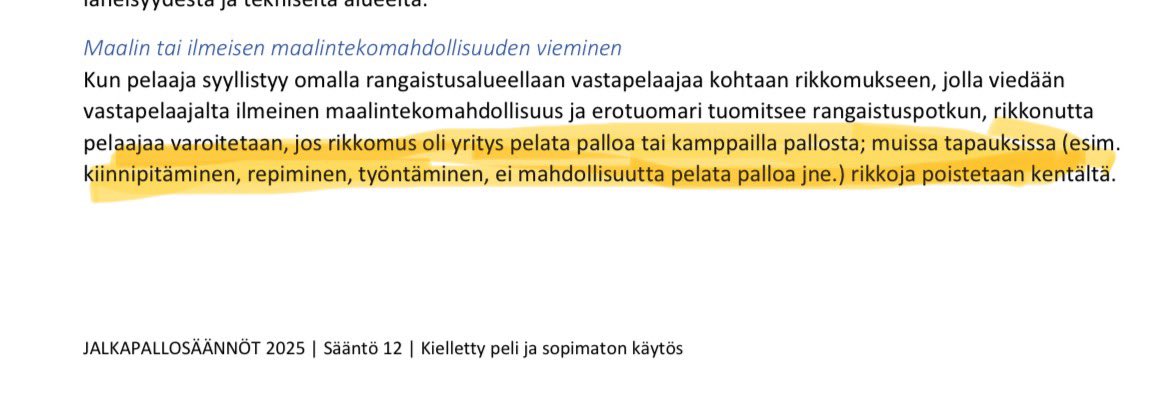 jumalakasi's tweet image. Tuosta ei voi antaa muuta tuomiota kuin punaisen. #UELfi #ATHMUN