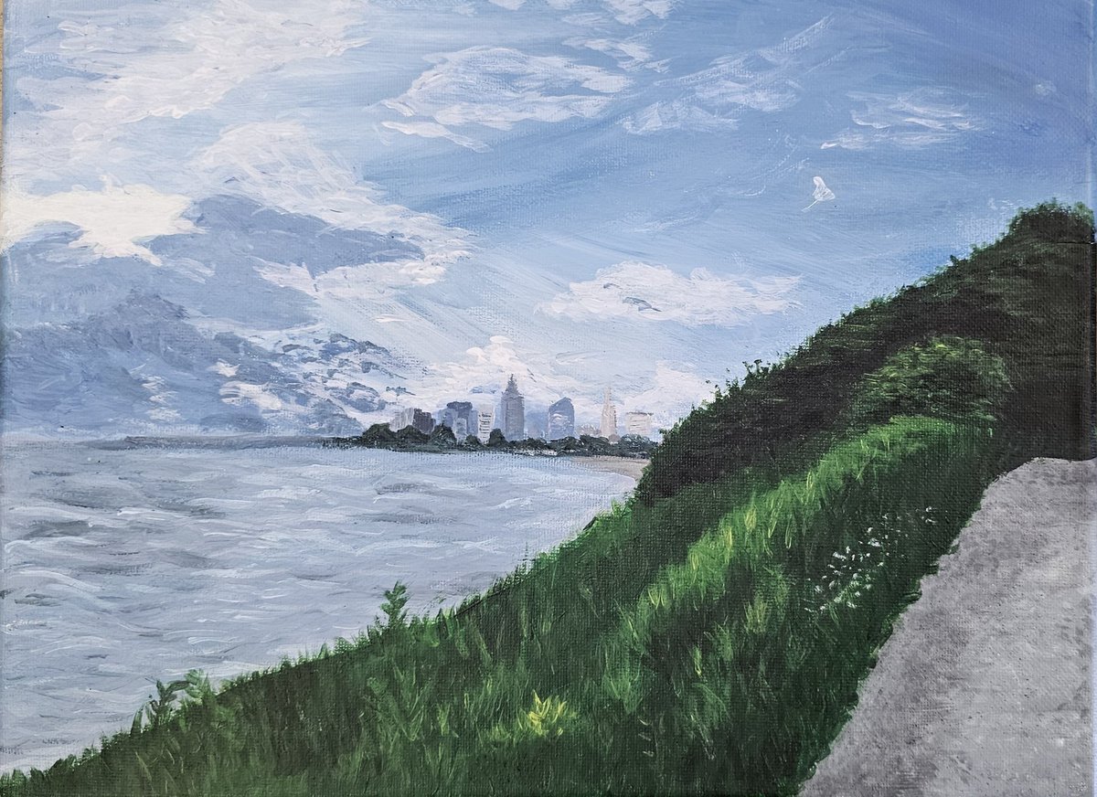 Congrats to Noor Qotaynah! Her artwork was selected to be a part of "THE LAND – Preserving Landscapes, Inspiring Futures" exhibit . It will hang from May 15th through May 1, 2026 in the Youth Art Gallery located on the Arriving Flights level across from the Welcome Center.