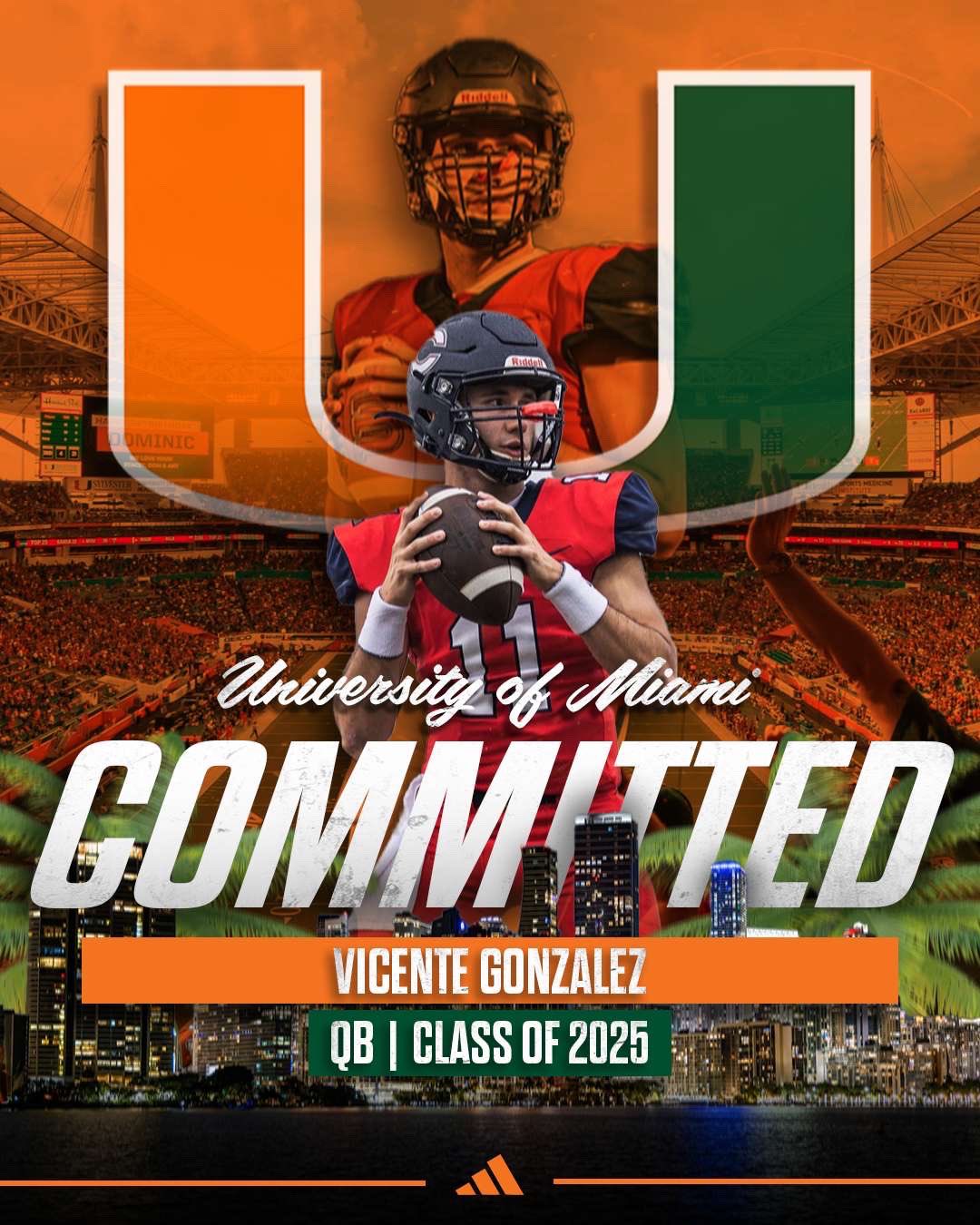 Vinny Gonzalez on X: "Blessed 🟢🟠 #Committed https://t.co/6x3IpJD14m" / X