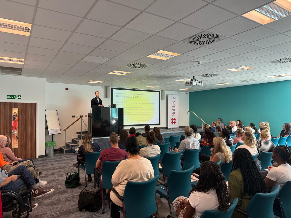 Our clinical psychologist David speaking about how psychology can help patients after sustaining a SCI #sharingbestpractice