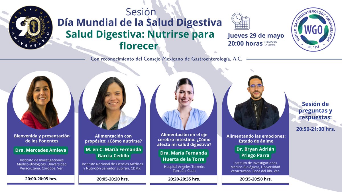 Jose M Remes Troche (@chemaremes) on Twitter photo Celebremos el Día Mundial de la Salud Digestiva en Mayo. Desde la <a href="/gastromx/">AMG Asoc.Mex.Gastro.</a> realizaremos este extraordinario webinar <a href="/WorldGastroOrg/">World Gastroenterology Organisation (WGO)</a> #WDHD2025 #NourishToFlourish Celebremos el Día Mundial de la Salud Digestiva en Mayo. Desde la <a href="/gastromx/">AMG Asoc.Mex.Gastro.</a> realizaremos este extraordinario webinar <a href="/WorldGastroOrg/">World Gastroenterology Organisation (WGO)</a> #WDHD2025 #NourishToFlourish