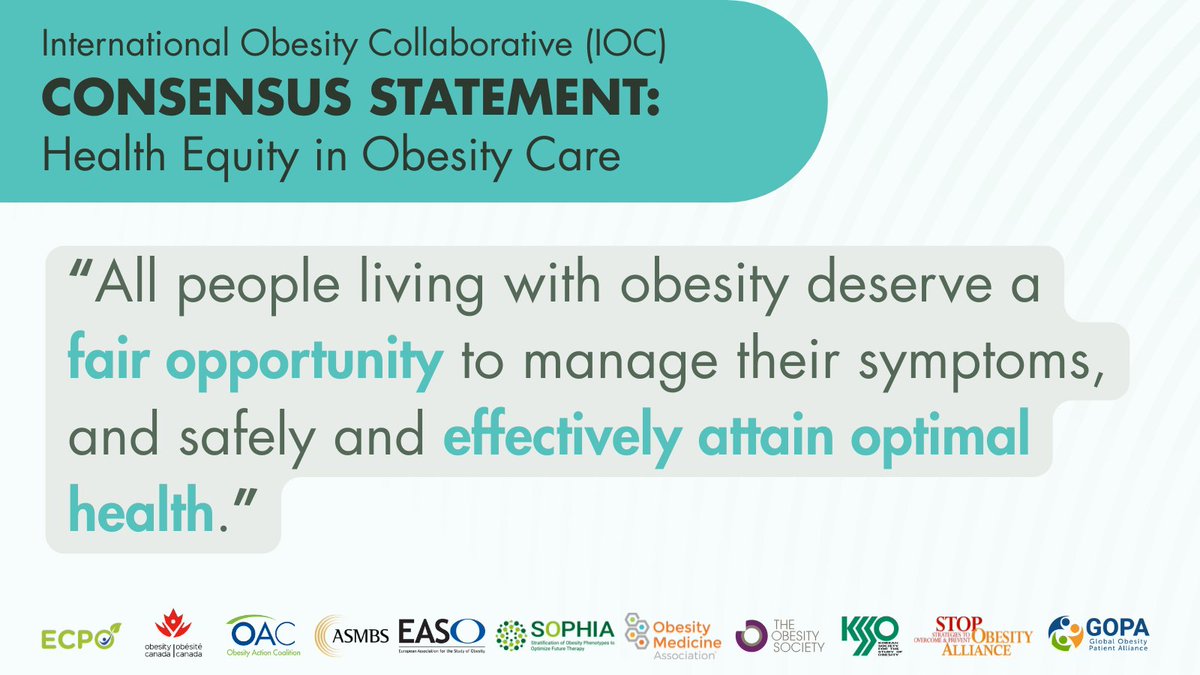 Not  all #obesitycare is equal – everyday factors have a huge impact on  related health outcomes.  Read how policymakers across the globe can improve #healthequity in  obesity care with a new resource from the International Obesity  Collaborative (IOC): obesityaction.org/advocacy/polic…