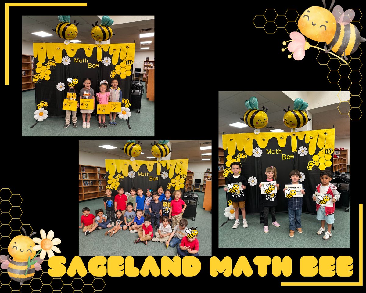 🐝Sageland's Prekinder &amp; Preschool Math Bee! 🐝