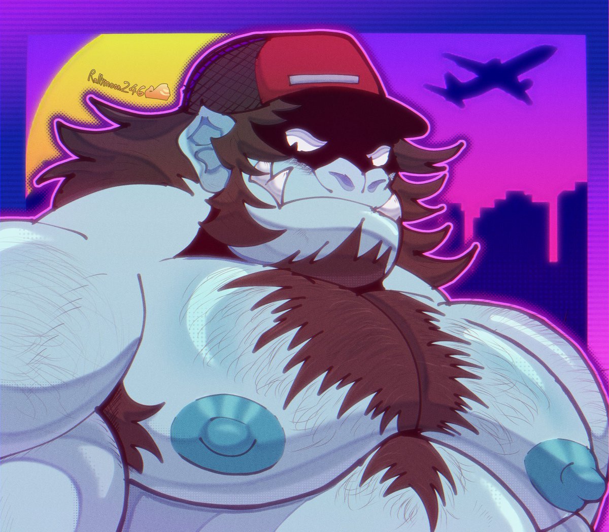 Well, I'm still trying this new shading technique and I still have a hyperfix for Trucker!Thymilph so here's a thing I did with him