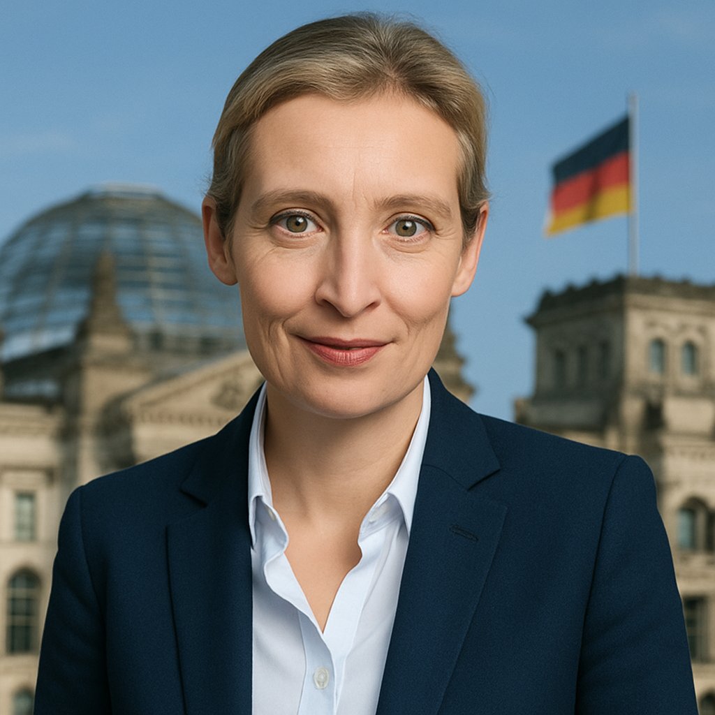 Dr. Alice Weidel, gib ein Like und reposte, wenn Du auch der Meinung bist, sie wäre bzw. wird eine gute Wahl als Kanzlerin für Deutschland sein.

#Alice4Kanzlerin #nurnochAfD #AfD