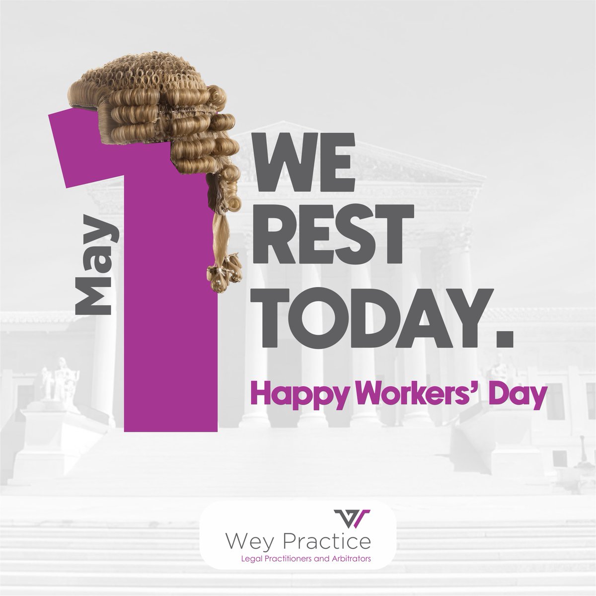 Today, we enjoy a well-deserved rest. Happy Workers’ Day!

#workworkworkworkwork
#workersday
#workersday2025
#weypractice