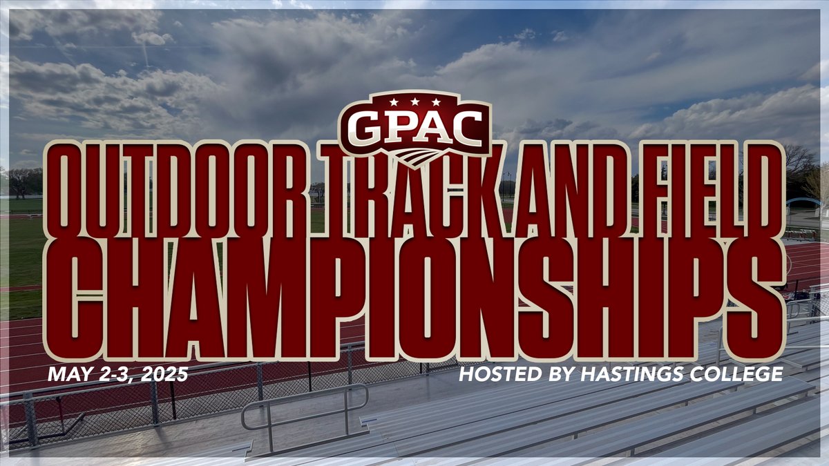 We're broadcasting the 2025 <a href="/GPACSports/">Great Plains Athletic Conference</a> Outdoor T&amp;F Championships starting tomorrow at Noon and Saturday at 9 AM (all times CST).

All streams can be found for FREE at gpacnetwork.com/hastingsbroncos!