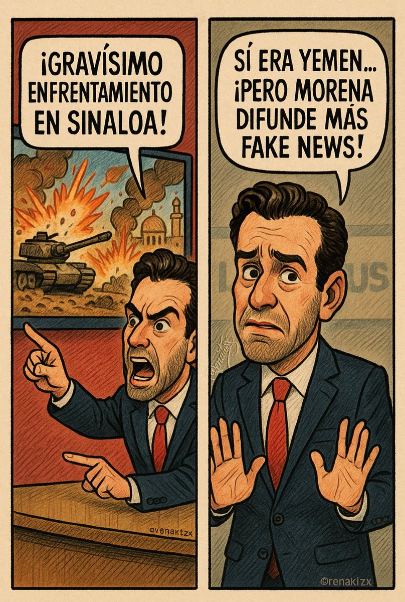 renatosx's tweet photo. Loret transmitiendo guerra en Yemen como si fuera Sinaloa… pero no se preocupen, el verdadero peligro es la mañanera. https://t.co/6dzYV8O9yd