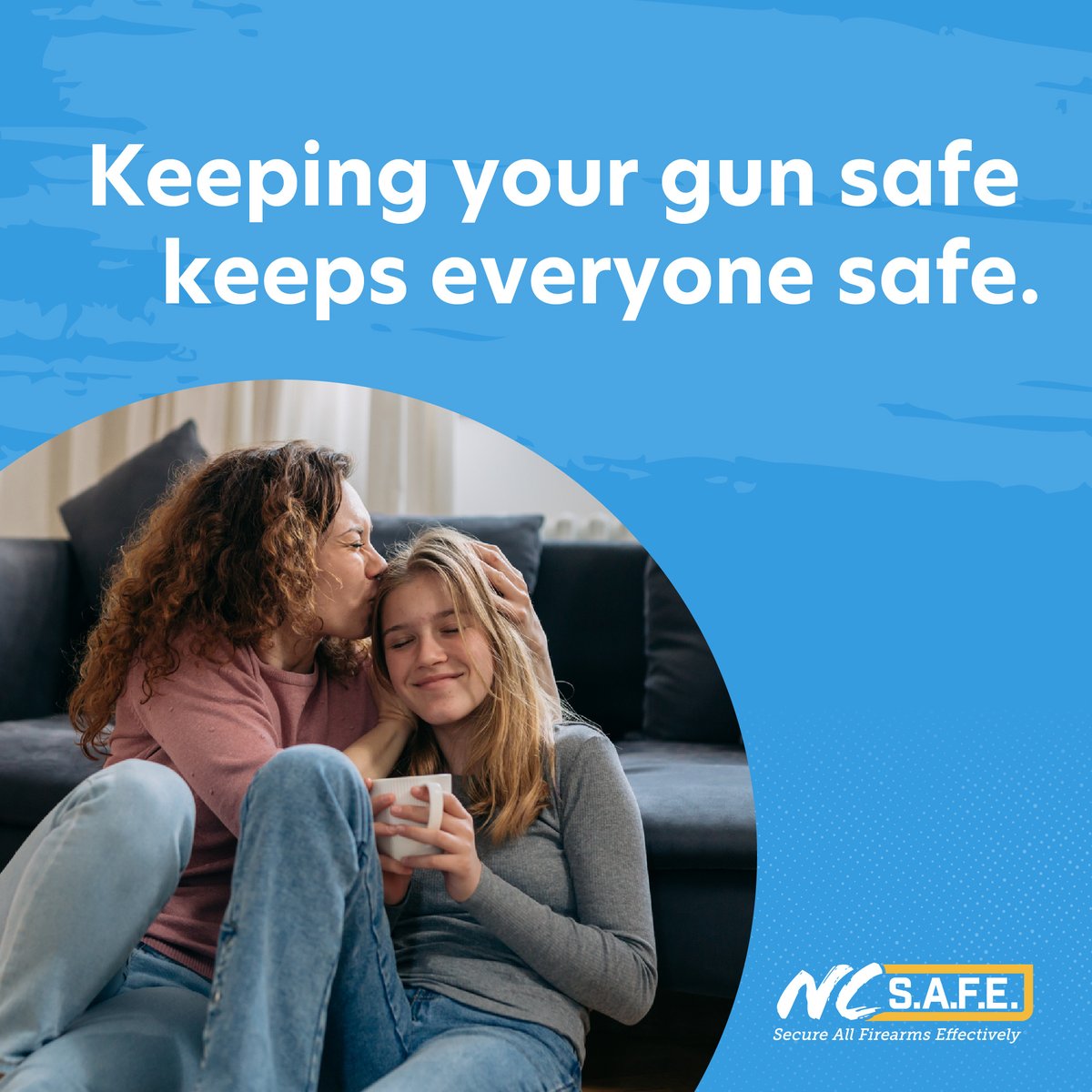 Taking simple steps to safely secure your gun can prevent it from being stolen or falling into the wrong hands. It could even save a life.

Find safe gun storage tips at ncsafe.org/safestorage/