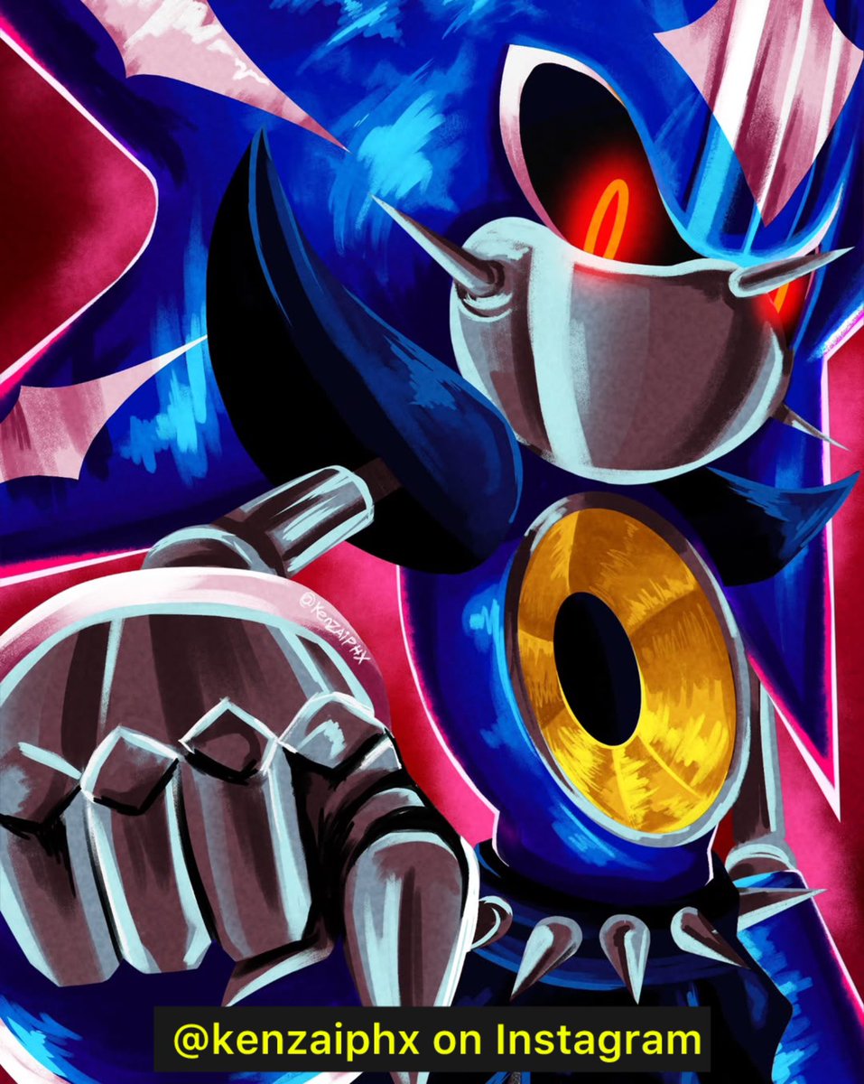 RetroGameNova's tweet photo. Neo Metal Sonic by @KenzaiPhx
Please follow kenzaiphx for more awesome artwork
#sonic #sonicthehedgehog #metalsonic #sonicfanart #metalsonicfanart #sega #segafan #segafanart #segafans #fanartthursday #thursdayfanart https://t.co/yFmxxo1BjX