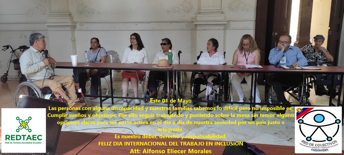 Amig@s: Danos un LIKE, COMENTA, PARTICIPA, SÍGUENOS, SUBSCRIBE-TE
Y tengan un lindo; DÍA INTERNACIONAL DEL TRABAJO EN INCLUSIÓN.
en particular a todos y cada uno equipo del DIRECTORIO, COLABORADORES DIRECTOS E INDIRECTOS, CLIENTES, SEGUIDORES, PROVEEDORES Y AMIGOS AUSPICIAN-TES.