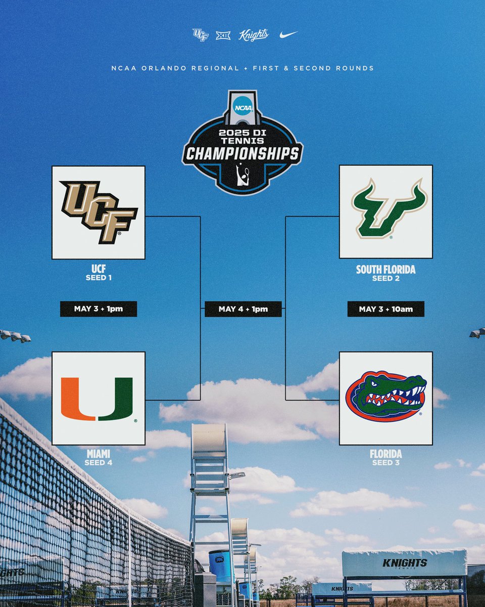 Knight Nation! It's time to show out at the USTA National Campus this weekend for <a href="/UCF_MTennis/">UCF Men's Tennis</a> 🔥

🎟️ linktr.ee/UCF_MTennis