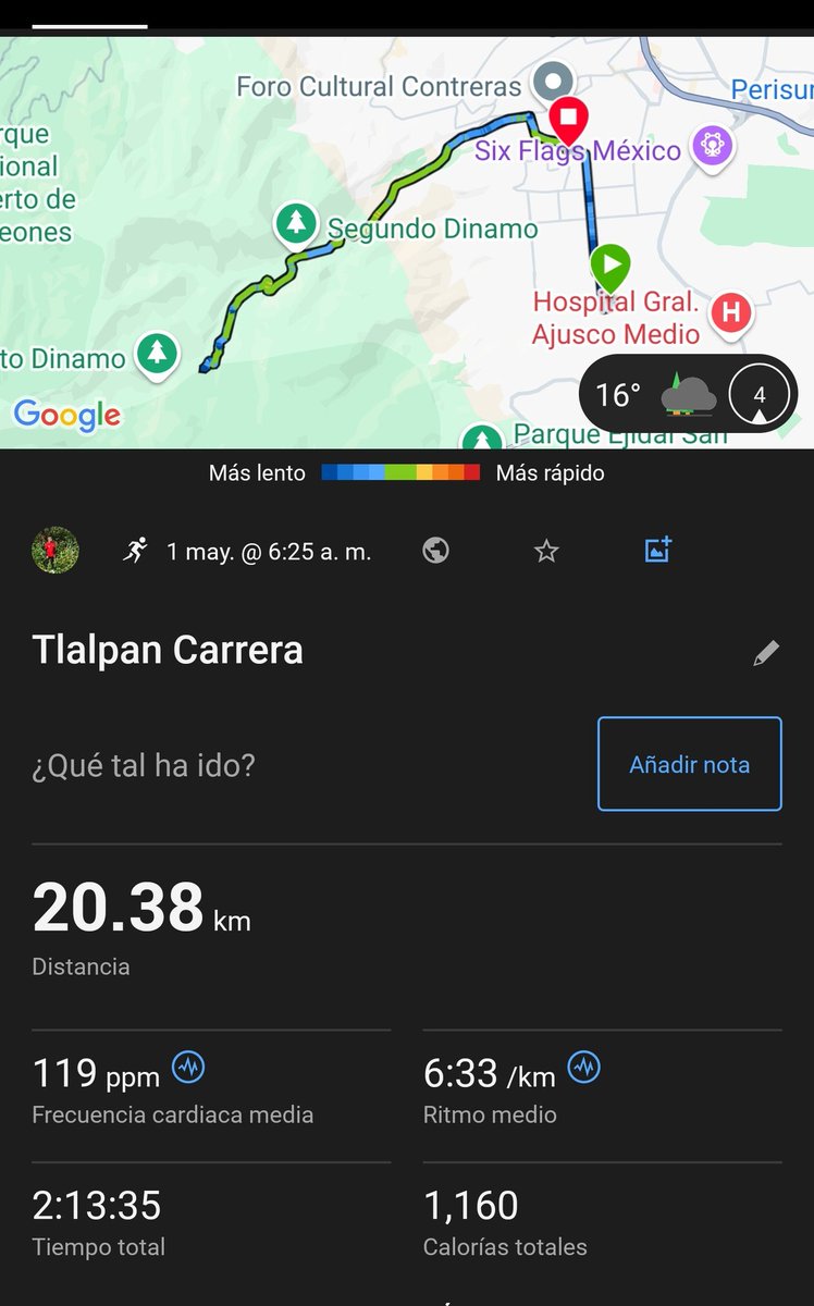 Chazaam3's tweet photo. Seguimos acumulando km al corazón y al Alma 🕊 ☝🏼 🙏🏼 con él favor de DIOS 🙏🏼 🕊 y mí Padre desdé él cielo 🐢 🏃🏼🦖 🏃🏻‍♂️ 🦖 #ParquelosDinamoscdmx🇲🇽 
#MagdalenaContreras 
Bendiciones para tod@s ustedes de corazón 🕊 😌 🙏🏼 https://t.co/L9gyYkp9CF