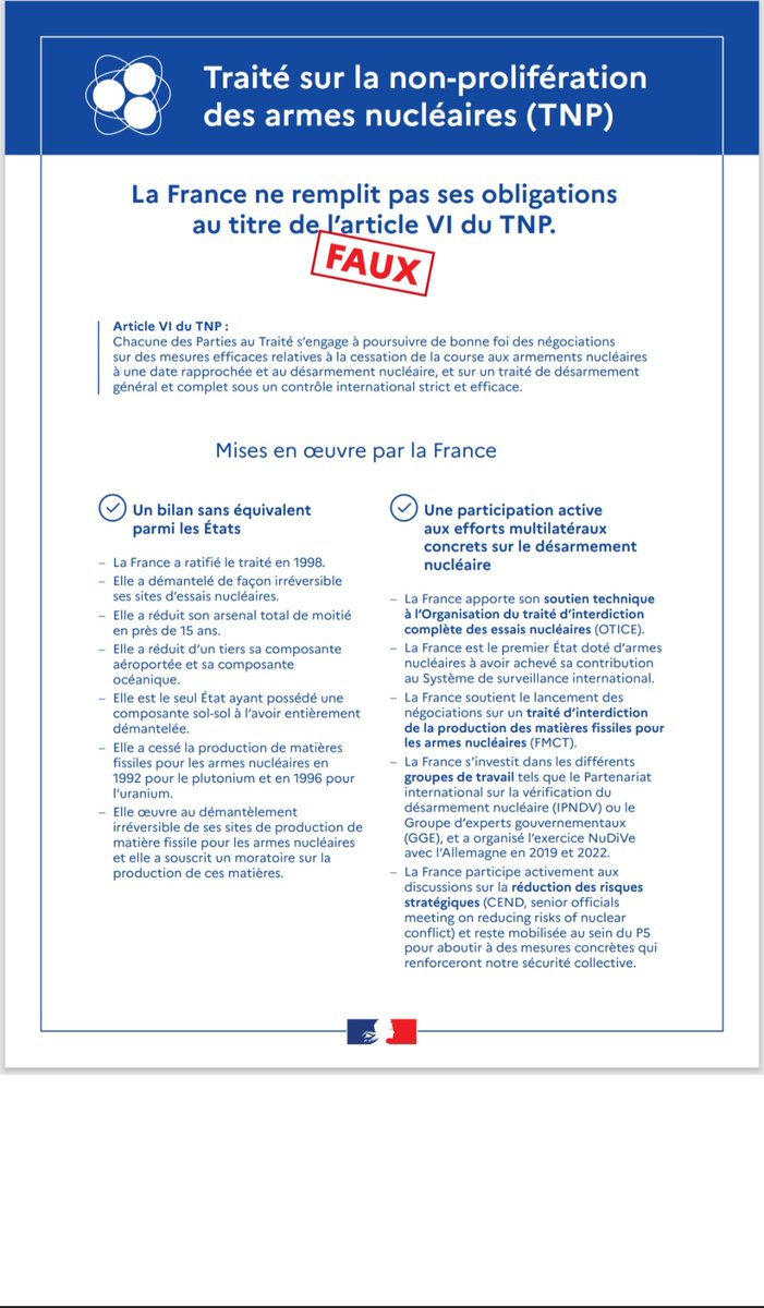 ✖ Idée reçue sur le désarmement nucléaire : quelques faits pour y voir plus clair... #TNP #PrepCom 2025