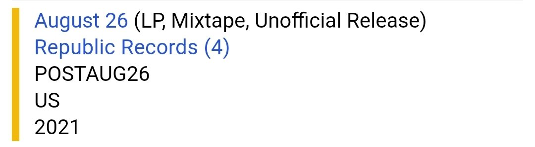 HenryOKane_'s tweet photo. If Travis Scott can, Post definitely could re-release Aug 26th on mainstream streaming. Also, as a reminder, the rights to the album were re-bought back in 2021 by Republic. I do still believe something will eventually happen with this album, maybe 10 yr mark. #August26 #PM0 https://t.co/c1D9AiDOoO