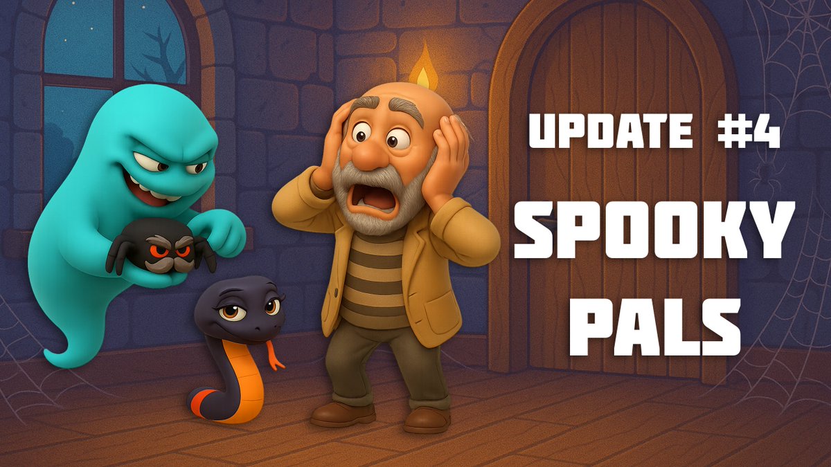youareghostvr's tweet photo. The ghost isn’t alone anymore — two spooky buddies just moved in!

Meet Spider Buddy, the grumpy web-pooper, and Slinky Snake, a dangerously charming kisser. 🕷🐍

Link: https://t.co/4Bh31Xnm5G

#metaquest #metaquest3 #metaquest3s #metagaming #vr #VirtualReality #metahorizon https://t.co/JIFVHuhkNB