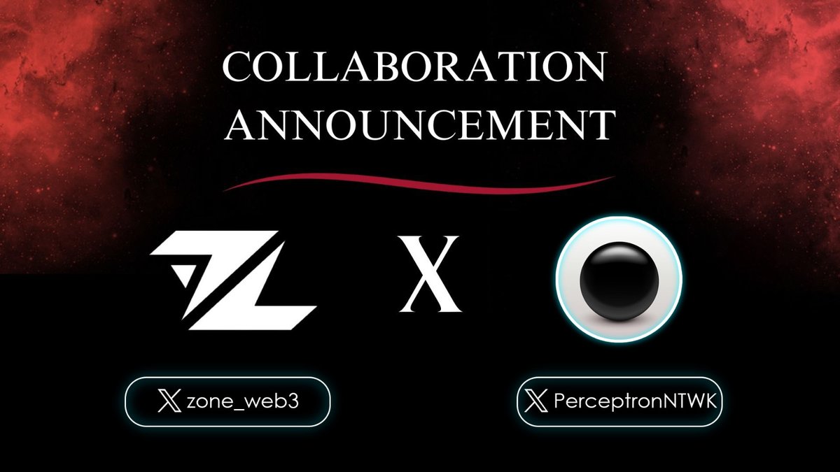 Zone (@zone_web3) on Twitter photo We are thrilled to announce our collaboration with <a href="/PerceptronNTWK/">Perceptron Network</a>
Excited for the future! π€π»π€π» We are thrilled to announce our collaboration with <a href="/PerceptronNTWK/">Perceptron Network</a>
Excited for the future! π€π»π€π»