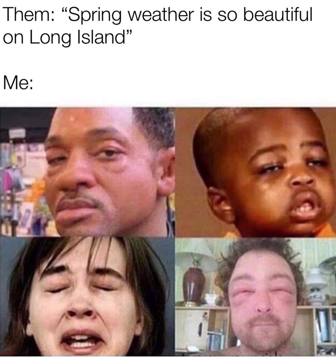 B_Nevets's tweet image. “Ah yes, spring on Long Island… nothing like living inside a pollen cloud with eyes that scream why me?.”

#LongIsland #SpringProblems #AllergySeason #Relatable #PollenAttack #EyesOnStrike #SendBenadryl