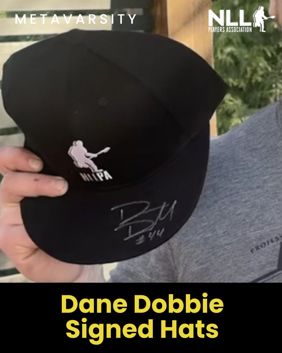 Metavarsity - Play Fantasy Lacrosse (@playmetavarsity) on Twitter photo Snag your SIGNED HAT from <a href="/DaneDobbie44/">Dane Dobbie</a> Dane Dobbie!
They've signed a limited number of hats, and you can claim yours with your fantasy points ๐๐งข
Snag yours before theyโre gone! Snag your SIGNED HAT from <a href="/DaneDobbie44/">Dane Dobbie</a> Dane Dobbie!
They've signed a limited number of hats, and you can claim yours with your fantasy points ๐๐งข
Snag yours before theyโre gone!