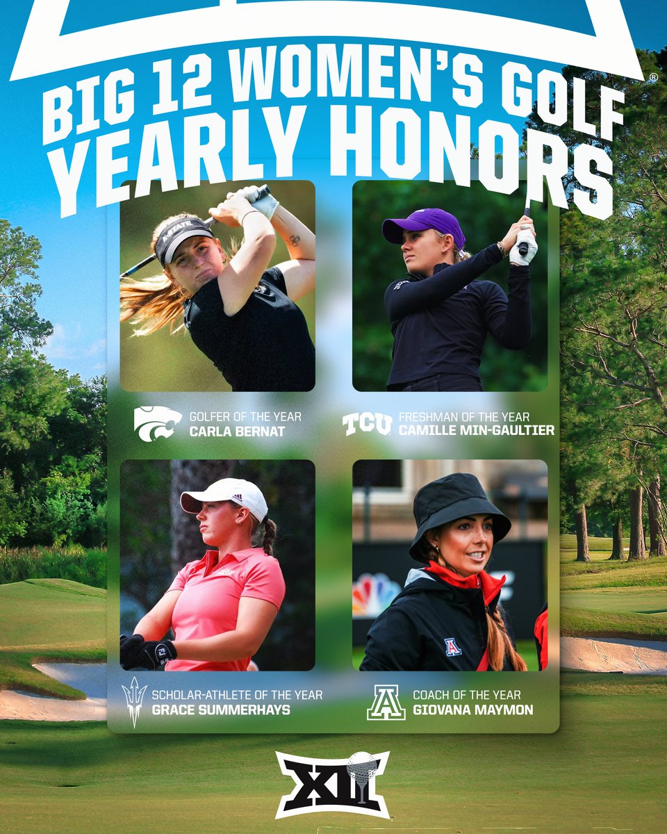 Nobody did it better than these Big 12 Women's Golf yearly award winners 👏